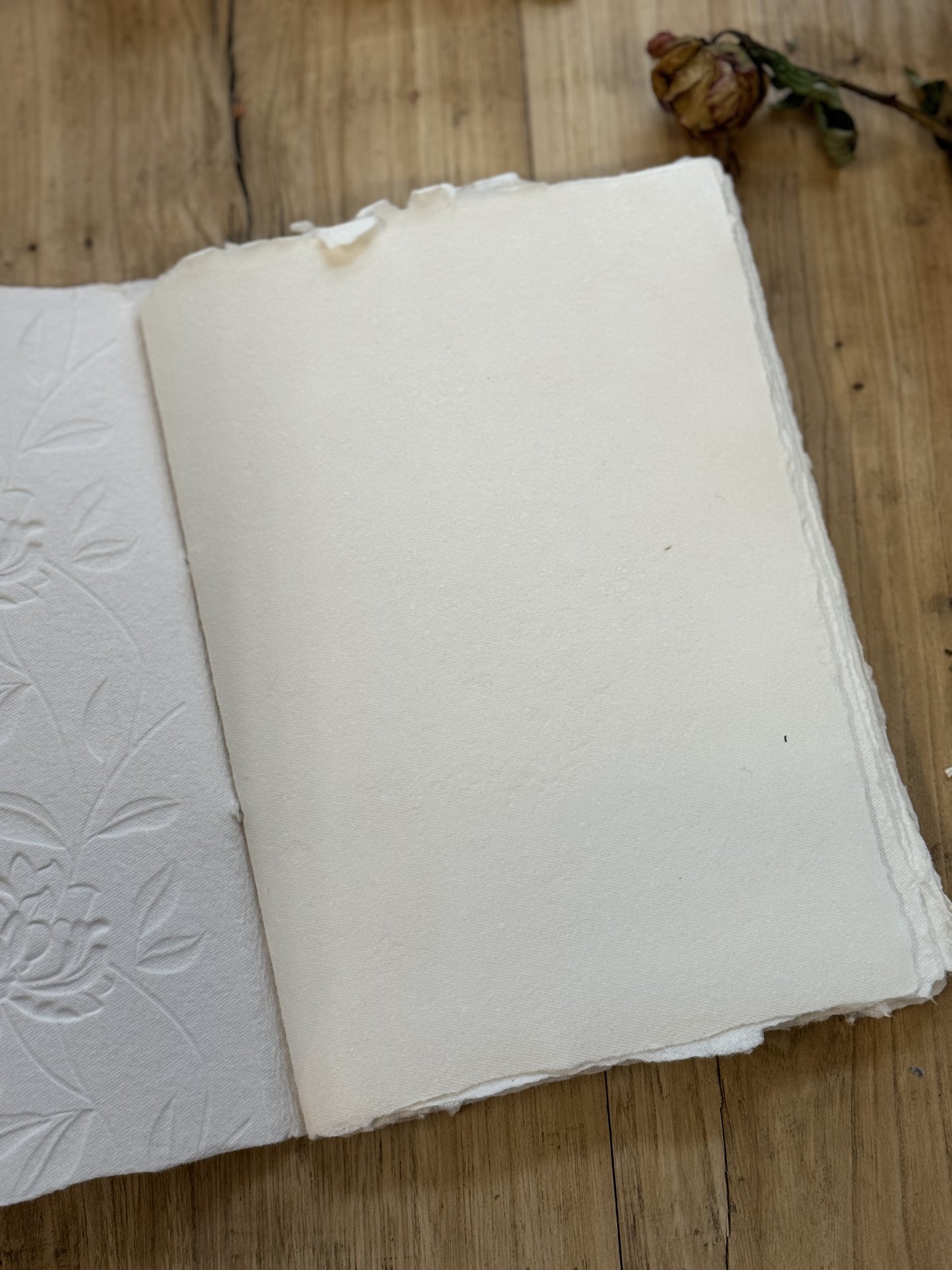 A5 Journal - Handmade Paper with Embossing