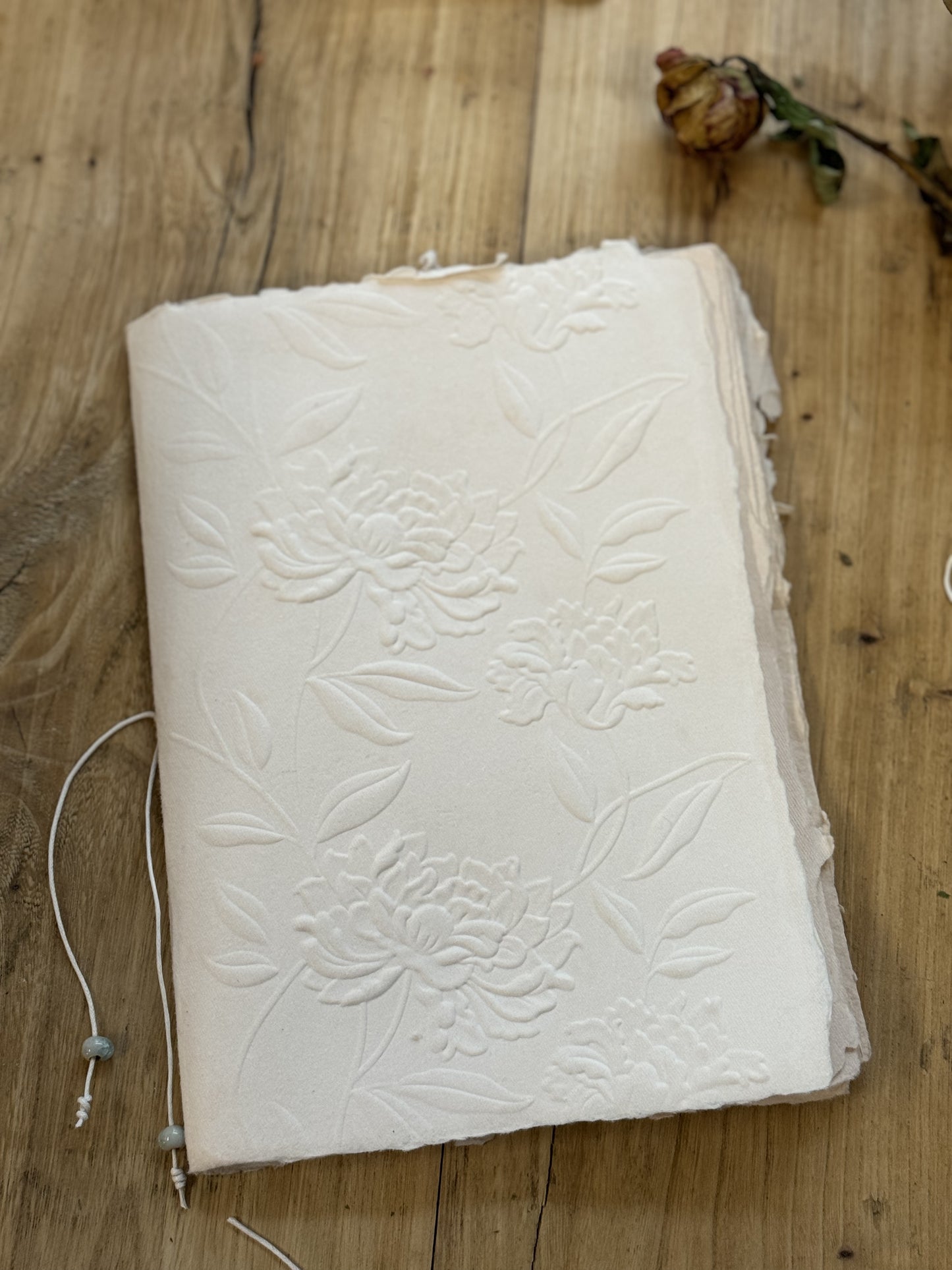 A5 Journal - Handmade Paper with Embossing