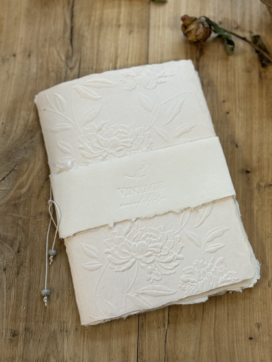 A5 Journal - Handmade Paper with Embossing