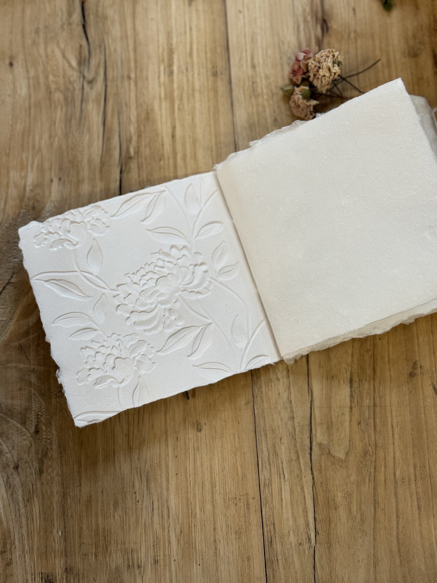 Journal - Handmade Paper with Embossing