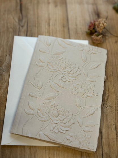 Handmade Paper with Embossing Card