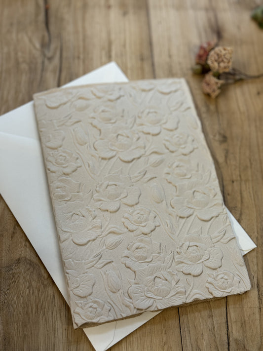 Handmade Paper with Embossing Card -2